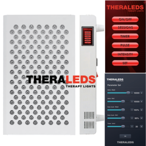 THERALEDS 450 MAX 4-core-in-1 LED Pulsed and continuous red light therapy device, mobile app ,touch screen